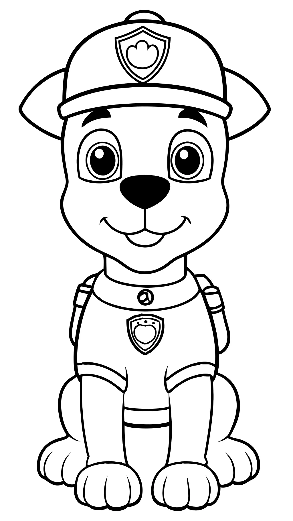 coloriage imprimable de patrouille PAW